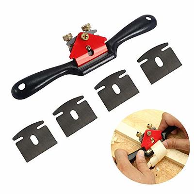 KOOTANS 2pcs 9 10 Adjustable Spokeshave, with Replacement Blades and  4-Way Rasp File, Manual Planer with Flat Base, Perfect for Planing  Trimming