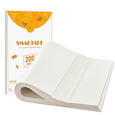 SMARTAKE 200 Pcs Unbleached Parchment Paper Baking Sheets Round, 4 Inc –  SMARTAKE OFFICIAL