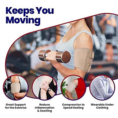 Bicep ＆ Tricep Compression Sleeve/Wrap - Tricep Tendonitis, Bicep  Tendonitis - Pain Relief for Bicep and Triceps Muscle Strains, Compression  Arm