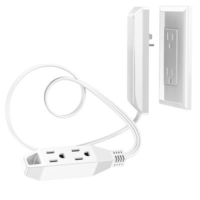 Humpptom Flat Extension Cord, Flat Plug Power Strip, Outlet Covers