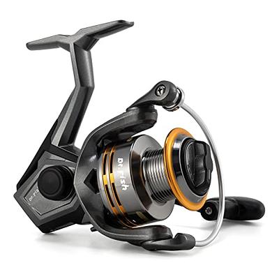 Dr.Fish Gryphon Spinning Reel, Light Weight Fishing Reels Graphite