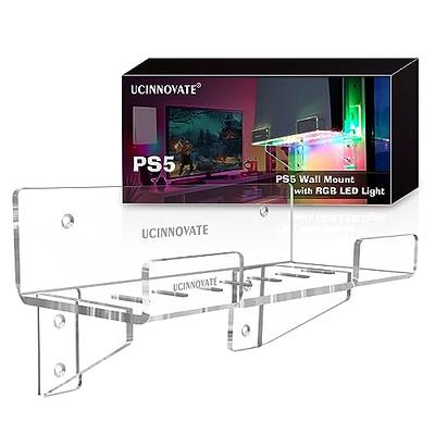 PS5 Wall Mount Bracket Shelf Set Playstation 5 Steel Metal with