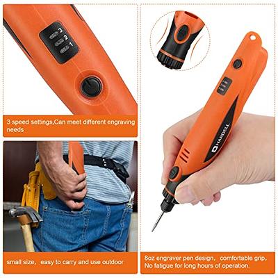 HARDELL Mini Cordless Rotary Tool Kit, 5-Speed and USB Charging