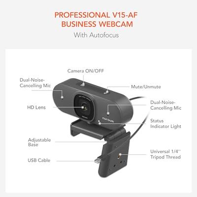 1440P HD Webcam with Microphone, Streaming Computer Web Camera USB PC  Desktop Laptop Webcam with Stand/Privacy Cover/Tripod Stand, Autofocus,  Noise