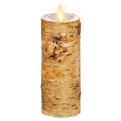 Liown 39113 - 2 x 6 Ivory Birch Wrap Moving Flame Votive Candle