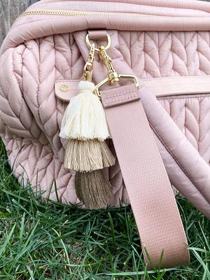 HSYHERE Men Women Lovely Elegant Bowknot Wool Car Bag Pendant Strap Key
