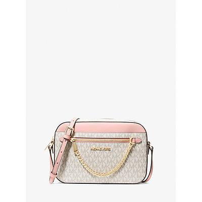 Michael Kors Jet Set Travel Medium Saffiano Leather Crossbody Bag in Pink - One Size