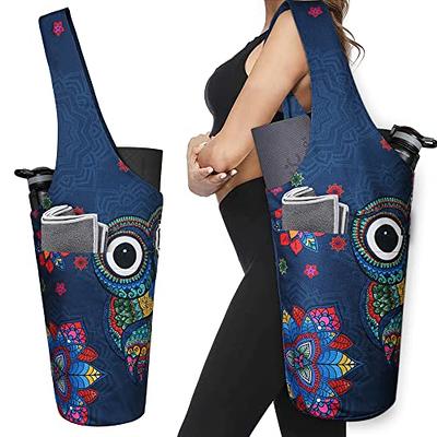 Yoga Mat Bag with Large Side Pocket & Zipper Pocket - Yoga