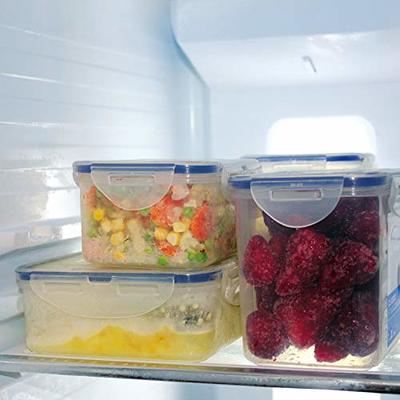 LOCK & LOCK Easy Essentials Food Lids/Pantry Storage/Airtight Containers,  BPA Free, Rectangle - 8 Cup - for Cookies, Clear