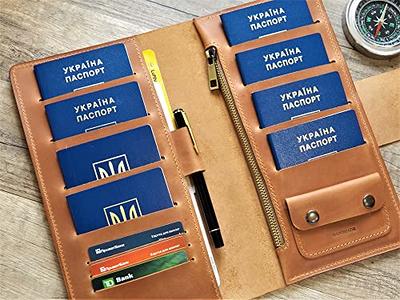 Personalized Leather Family 4 Passport Holder - PA001 - Extra Studio