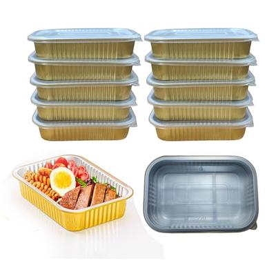 Golden Aluminum Foil Pans With Lids, Heavy Duty Foil Pan