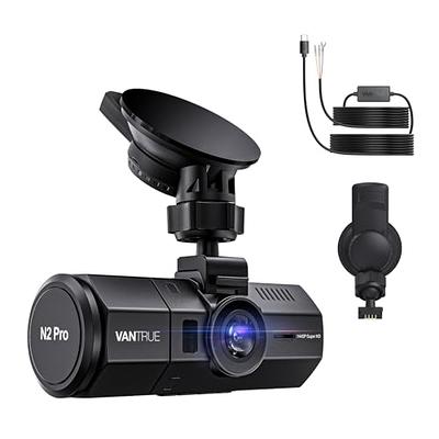 Vantrue E3 2.5K 3 Channel Front and Rear Inside Dash Cam, 3 Way WiFi GPS Dash Camera for Car, 1944P+1080P+1080P, Voice Control, IR Night Vision, 24hrs