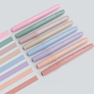 BAYTORY Pastel Highlighters and Colored Ink Pens, Glitter Aesthetic Cute  Highlighter and Pens No Bleed Journaling Stationary School Office Supplies  (Purple) - Yahoo Shopping