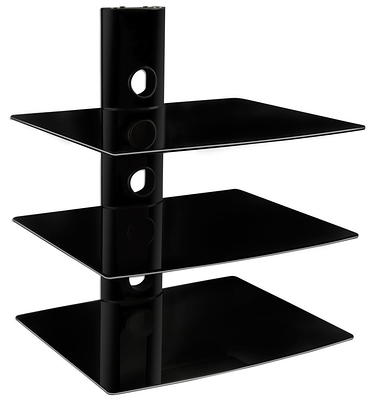 FUNKOL 19 in. D x 13.2 in. W x 43.3 in. H 4 Layers of Black Metal Corner Display Rack Multi-Purpose Wall Mount Bathroom Shelf