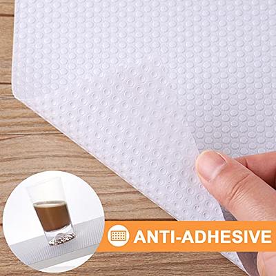 FLPMIX Shelf Liner White - Non-Adhesive Shelf Liners for Kitchen Cabinets,  Waterproof Cabinet Liner, Easy to Cut Drawer Mat for Pantry, Cupboard Liner