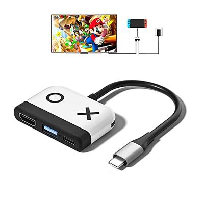  Switch Portable Docking Cable Station for Nintendo Switch  NS/OLED to HDTV Mirroring, USB C to HDMI/HD TV, Great for Travel and Home  Use, Replaces The Bulky Docking Station : Video Games