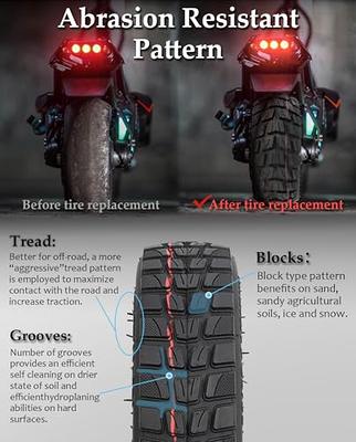 Electric Scooter Tires 50/75-6.1 Explosion-Proof Tubeless Tires for Xiaomi  M365