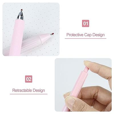 6PCS/SET 0.5mm Gel Pens Kit kawaii Pink Peach Cute Black Pen