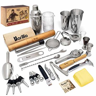 YOTIPP 10 Inch Stainless Steel Cocktail Muddler and Mixing Spoon  Professional Home Bar Tool Set - Yahoo Shopping