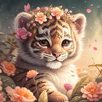 Yomiie 5D Diamond Painting Tiger Animal Full Drill by Number Kits