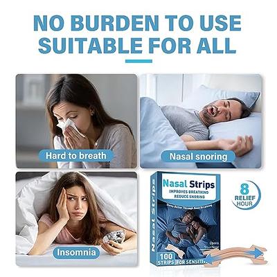 Nasal Strips for Snoring, Large 100 Pack - Extra Strength Anti Snoring  Solution for Men, Women - Clears Air Way to Breathe Better - Sleep Right,  Snore