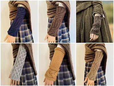 Outlander Fingerless Glove Woman Inspired Claire Hand Arm Warmer Brown Knit  Wool Alpaca Mittens Shetland Fairisle Gauntlets Winter - Yahoo Shopping