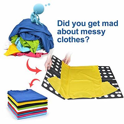 T shirt Folding Board T shirt Clothes Folder Laundry Organizer Easy and  Fast for Kid and Adult to Fold Clothes Black - Yahoo Shopping