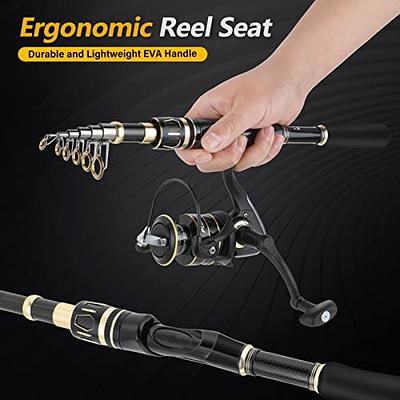 PLUSINNO Fishing Rod and Reel Combos Set,Telescopic Fishing Pole with Spinning  Reels, Carbon Fiber Fishing Rod for Travel Saltwater Freshwater Fishing-E -  Yahoo Shopping