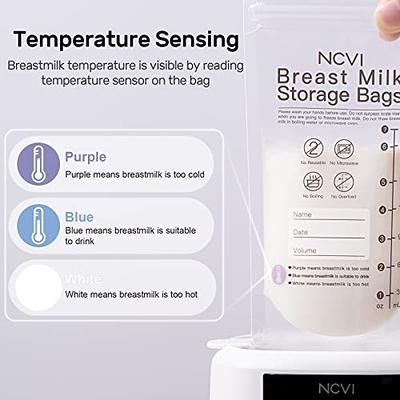 NCVI Breastmilk Storage Bags, 200ml Milk Freezer Bags for