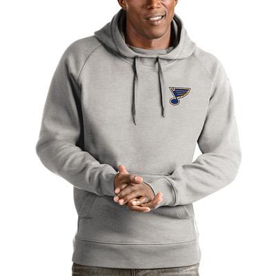 St. Louis Cardinals Antigua Victory Chenille Pullover Hoodie - Heather Gray