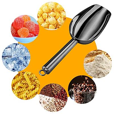 MaudCara® Metal Ice Scoop for Freezer,3 OZ Small Ice Scooper Kitchen  Utensils,Multipurpose for Cookie Scoop,Popcorn Scoop,Flour Scoop,Dog Food  Scoop（Black) - Yahoo Shopping