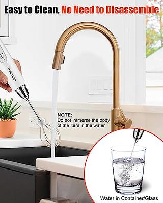 CIRCLE JOY Milk Frother Handheld, Frother for Coffee, Drink Mixer  Rechargeable USB-C, Electric Whisk with Integrated Stand and Charger, Mini  Mixer