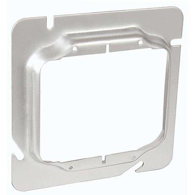 Steel City 1-Gang 4 in. Square Metal Electrical Box Mud Ring 52C16-25R -  The Home Depot