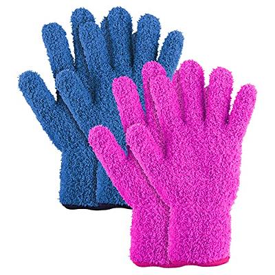 Sibba Microfiber Dusting Cleaning Gloves 4x Dusting Mittens Washable  Reusable House Cleaning Kitchen Dust Removal Mitts Blinds Mirrors Furniture  Garden Car Hard to Reach Corners Gap Dark Blue&Rose Red - Yahoo Shopping