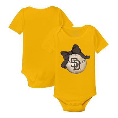 Lids San Diego Padres Tiny Turnip Youth Baseball Bow T-Shirt - White