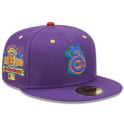  New Era Chicago Cubs 59FIFTY Cooperstown 1990 All-Star Game ASG  Patch Fitted Cap, Hat (as1, Numeric, Numeric_7_and_1_Half) Purple : Sports  & Outdoors