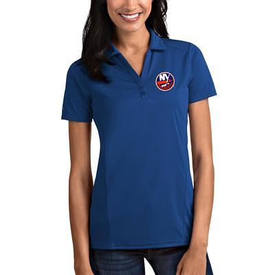 Women's New York Yankees Antigua Heathered Gray Affluent Polo