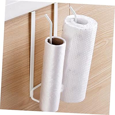 Kitchen Paper Towel Holder Punch Free Iron Under Counter Roll Paper Stand  Space Saving Cabinet Door Tissue Hanger for Bathroom