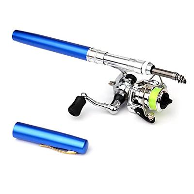 Portable Pen Reel Combo for Kids Mini Travel Pocket Rod Telescopic