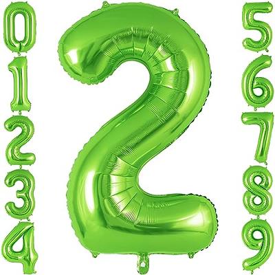 White Number 2 Balloon White Second Birthday Balloons Mylar Number