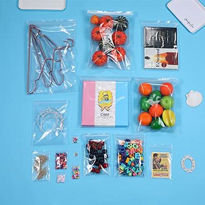 Plymor Heavy Duty Plastic Reclosable Zipper Bags, 4 Mil Variety Pack, 2 x 2 (100), 2 x 3 (100), 3 x 3 (100)