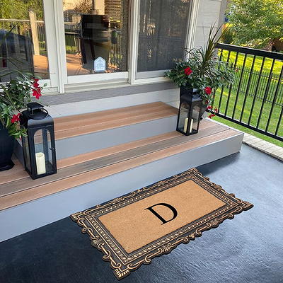 Entrance Door Mats Indoor Non-Slip Low-Profile inside Entry Doormat Brown  32x20