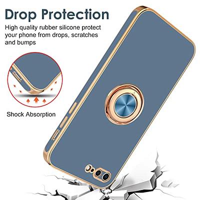 Compatible with iPhone 7 Plus Case, iPhone 8 Plus Case Cute Luxury Plating  Edge Bumper Case with Full Camera Lens Protection Cover for iPhone 7 Plus/8