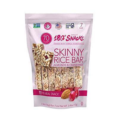 180 Snacks Skinny Rice Bar with Himalayan Salt , Total 7 Bars