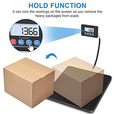 VEVOR Digital Shipping Scale, 49 ft Wireless Control, 440 lbs x 1.7 oz. Postal Scale, with Timer, Tare Function, HD LCD Screen Package Scale for