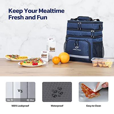 Mziart Cute Lunch Bag for Women Men, Aesthetic Lunch Bag Reusable Insulated  Lunch Tote Bag Kawaii Lunch Box Container Waterproof Lunch Cooler Bag for