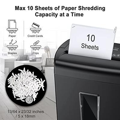 Basics 8-Sheet Cross Cut Paper Shredder and Credit Card Shredder -  Black