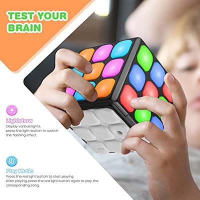  PlayRoute Electronic Brain & Memory Game Cube - Fun Toy Gift  Ideas for Ages 6-12+ Year Old Boy & Girl - Cool Toys for Boys and Girls -  Handheld Games Gifts