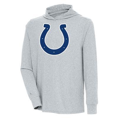 STARTER Men's Starter Royal Indianapolis Colts Vintage Logo Raglan Hoodie  T-Shirt