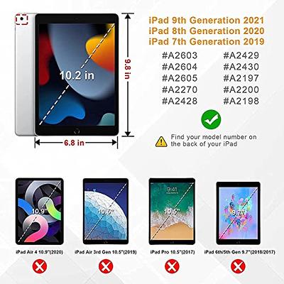 Kids Case for 9th/8th/7th Generation, iPad 10.2 case 2021/2020/2019 with  Built-in Screen Protector, Shockproof Handle Stand Case for iPad 10.2-inch